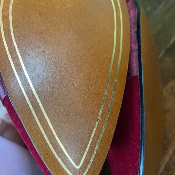 Red premiere collection velvet heels 8.5 - Picture 11 of 12